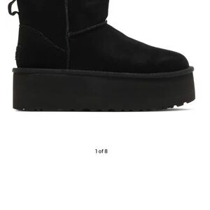 UGG Women’s Classic Mini Platform  Boot in black